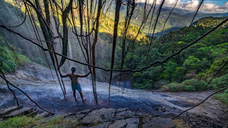 A-man-at-the-top-of-Knuckles-Mountain-Range-the-Fascinating-Wonder-of-Nature-in-Sri-Lanka